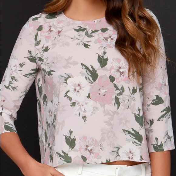 BB DAKOTA • Parisa Blush Floral Blouse